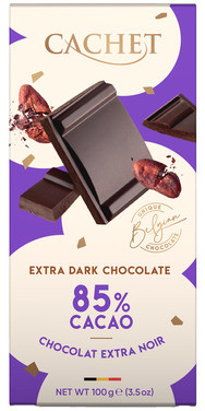 Cachet Extra Dark Chocolate 85% Cacao 100g