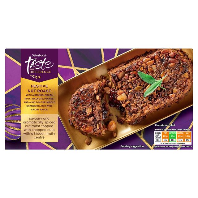 Sainsbury's Festive Nut Roast, Taste the Difference 500g