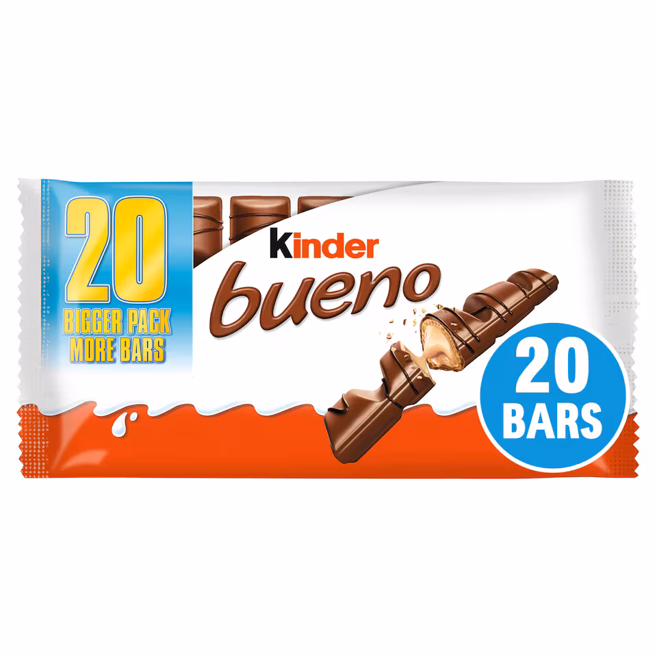 Kinder Bueno Chocolate Wafer Bars 10 X 43G