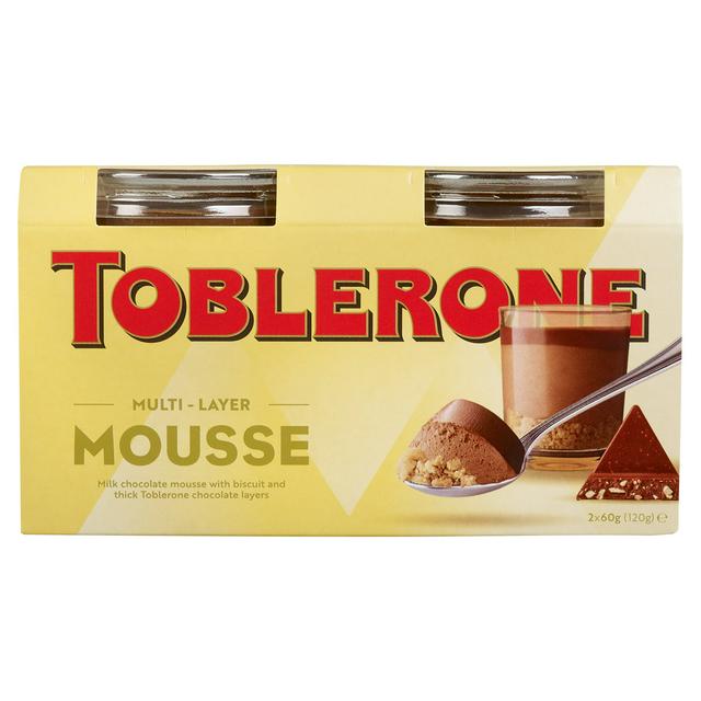 Toblerone 2 x 60g Multi Layer Mousse