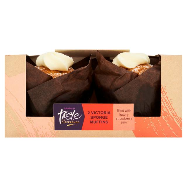 Sainsbury's Victoria Sponge Muffins, Taste the Difference x2