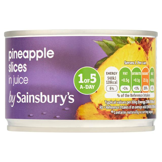 Sainsbury's Pineapple Slices in Juice 227g