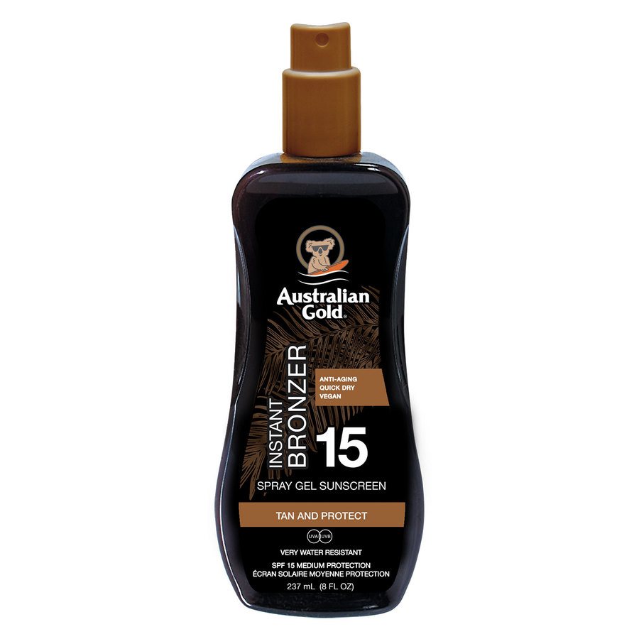 Australian Gold Instant Bronzer Spray Gel With Bronzer SPF15 237ml