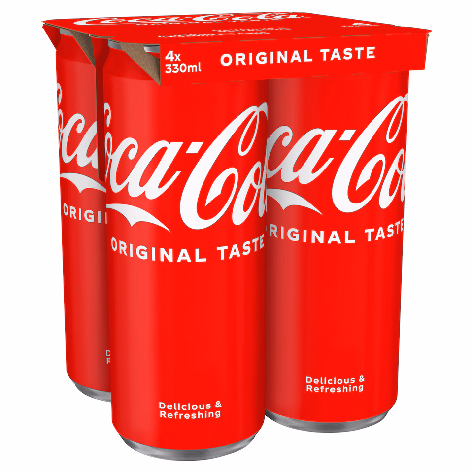 Coca Cola 4X330ml Cans