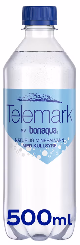 Bonaqua Telemark naturell Sprudlende, Maks 5 stk per ordre, 0,5 l