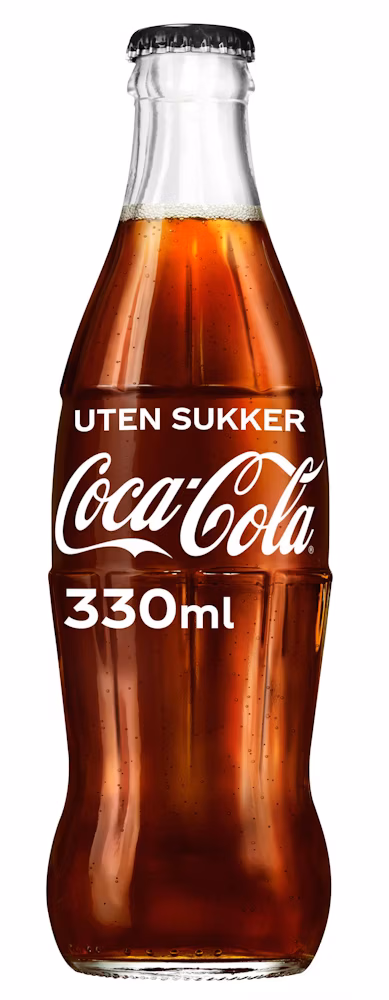 Coca-Cola Zero Sugar Glassflaske, 0,33 l