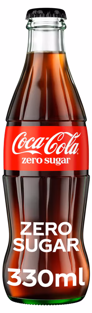 Coca-Cola Zero Sugar Glassflaske, 0,33 l