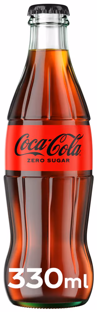 Coca-Cola Zero Sugar Glassflaske, 0,33 l