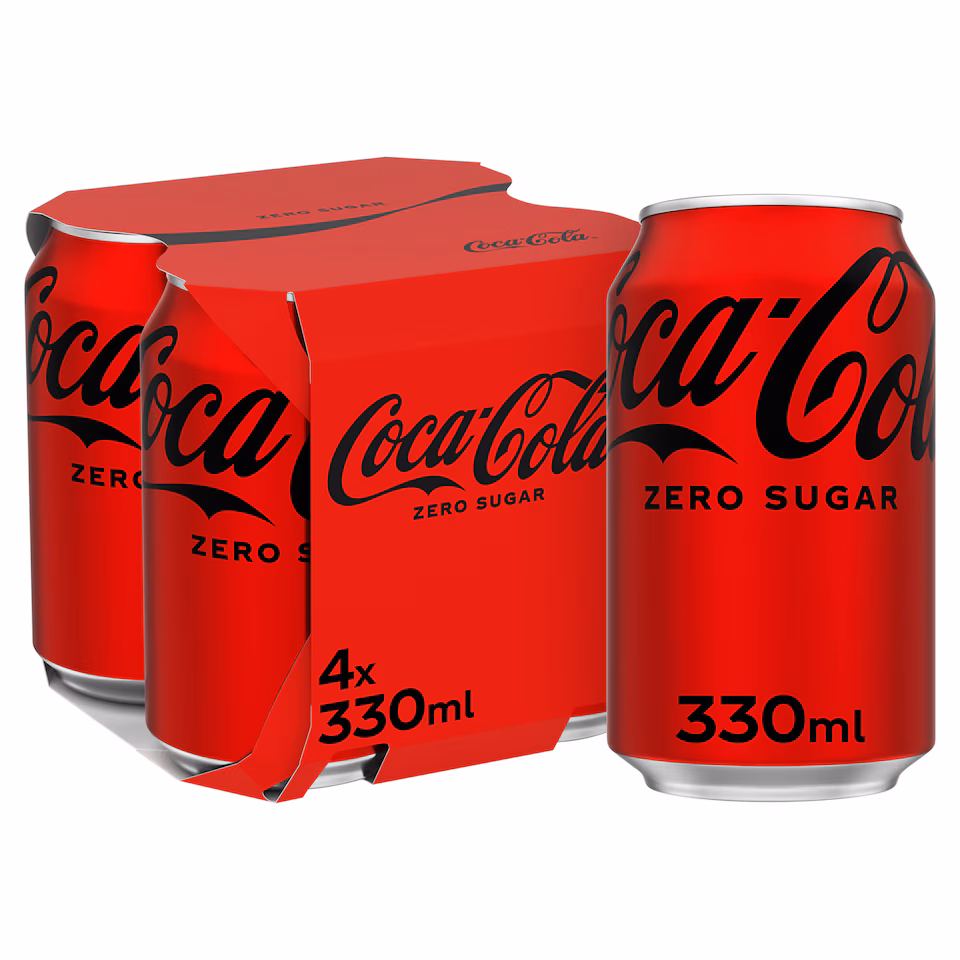 Coca Cola Zero 4X330ml Can