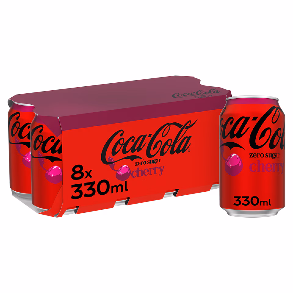 Coca-Cola Zero Sugar Cherry 8 x 330ml