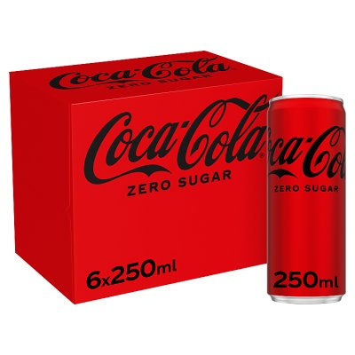 Coca-Cola Zero Sugar Can 6 x 250ml