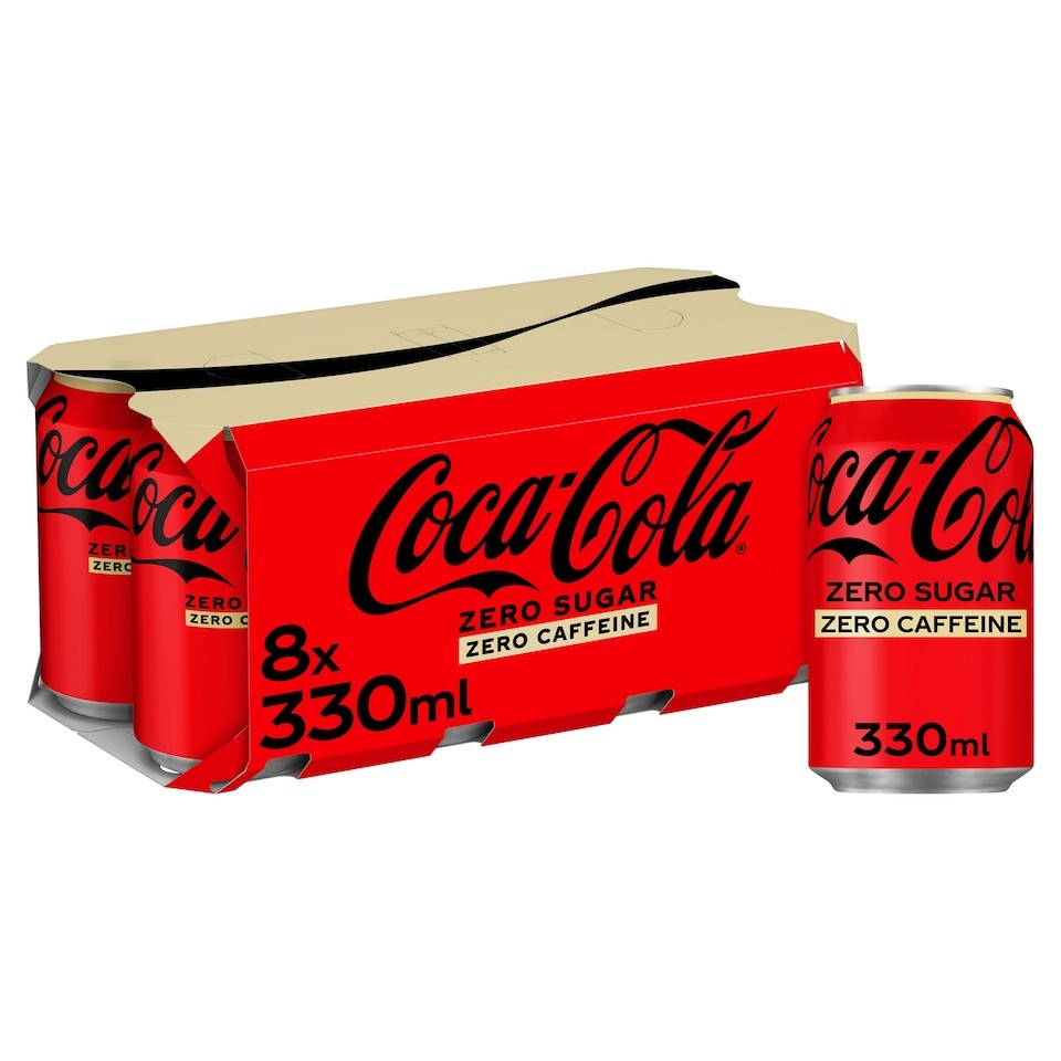 Coca-Cola Zero Sugar Zero Caffeine 8 x 330ml