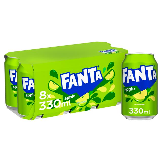 Fanta Apple Zero Can 8 x 330ml