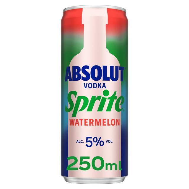 Absolut Vodka & Sprite Watermelon Can 250ml
