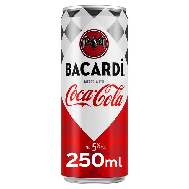 Bacardi & Coca-Cola Pre Mixed Can 250ml