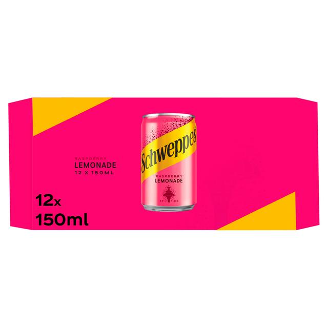 Schweppes Raspberry Lemonade Cans 12 x 150ml