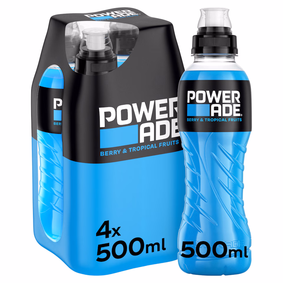 Powerade Berry & Tropical Fruits 4 x 500ml