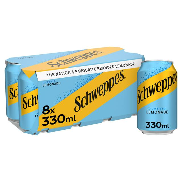 Schweppes Lemonade Cans 8 x 330ml