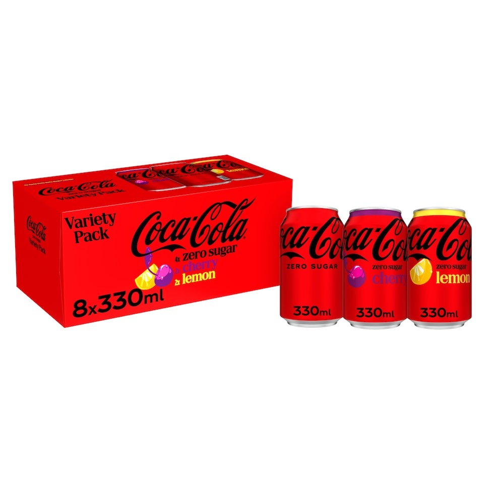 Coca Cola Zero Sugar Variety 8x330ml