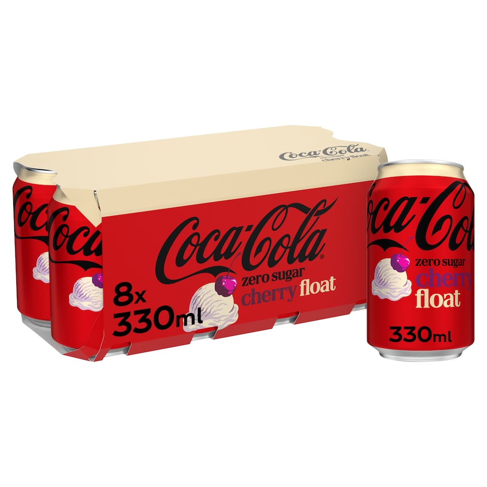 Coca Cola Zero Sugar Cherry Float 8x330ml