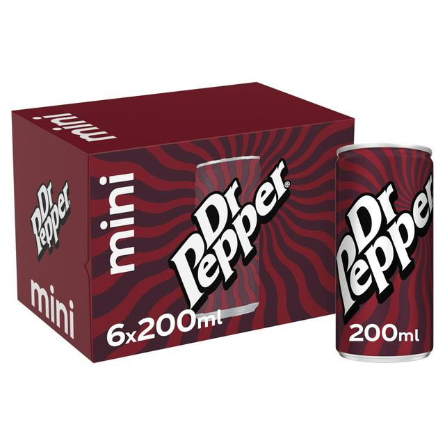 Dr Pepper 6 x 200ml Cans