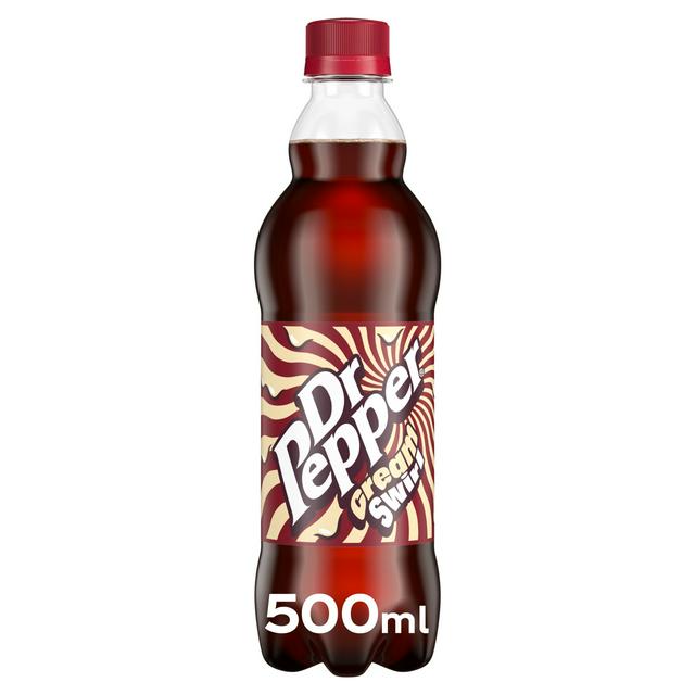 Dr Pepper 500ml Cream Swirl Bottle