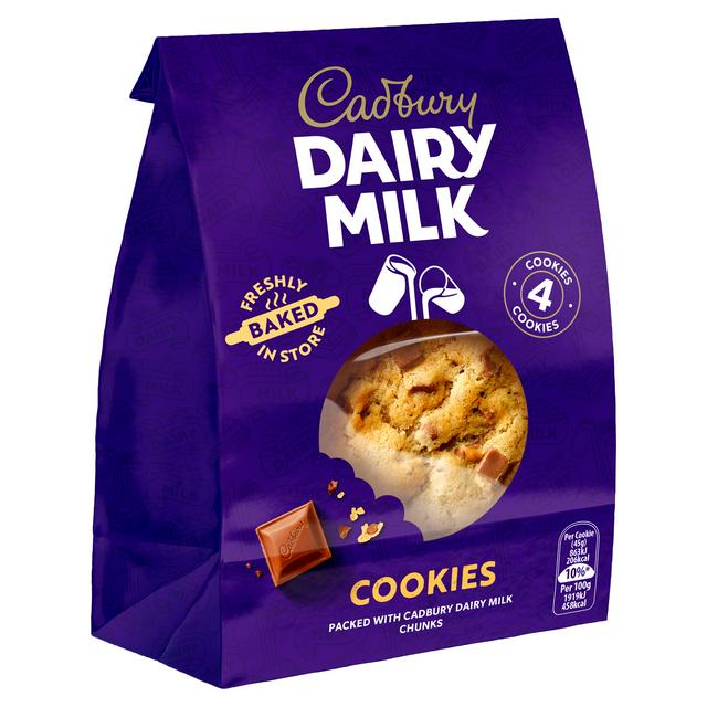Cadbury Dairy Milk Chocolate Cookies x4