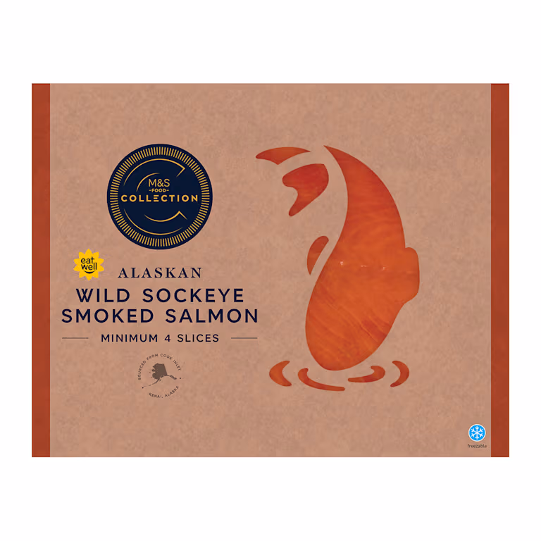 M&S Alaskan Wild Sockeye Smoked Salmon