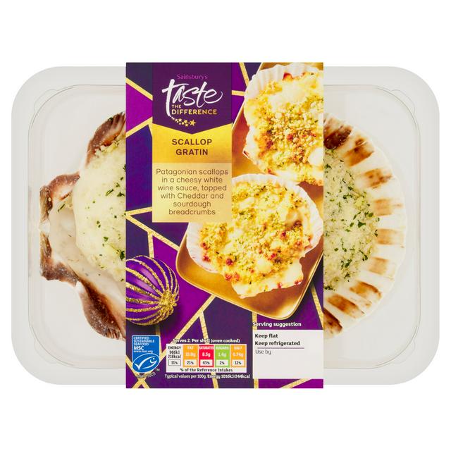 Sainsbury's Scallop Gratin, Taste the Difference x2 200g