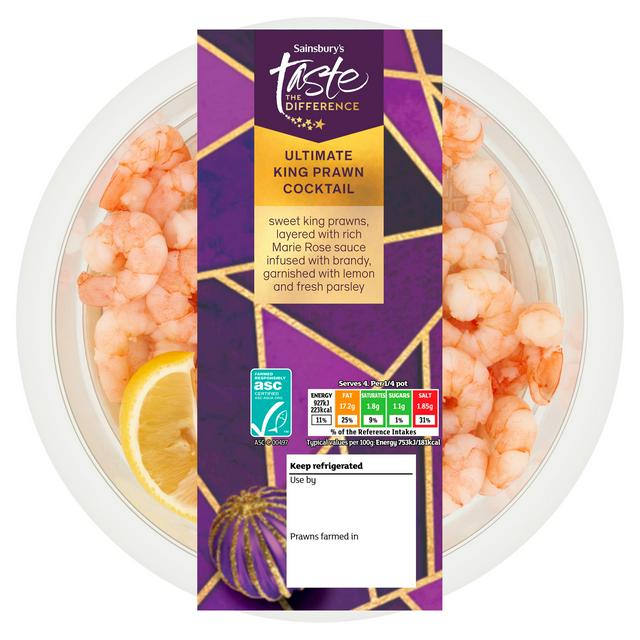 Sainsbury's Ultimate King Prawn Cocktail, Taste the Difference 500g