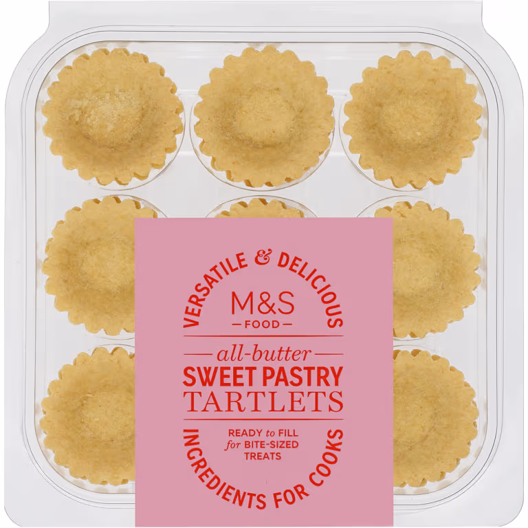 M&S 18 All Butter Sweet Pastry Tartlets