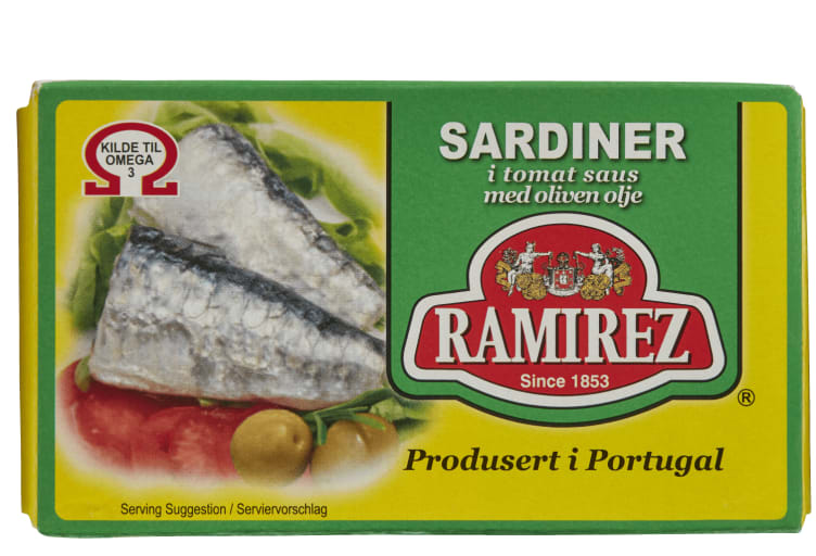 Sardiner i Tomatsaus 124g Ramirez