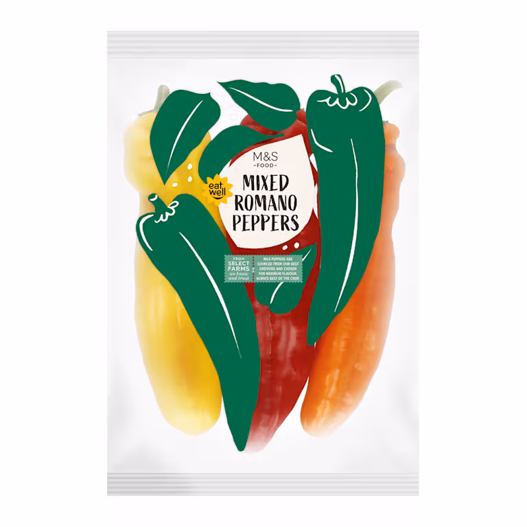 M&S Mixed Romano Peppers
