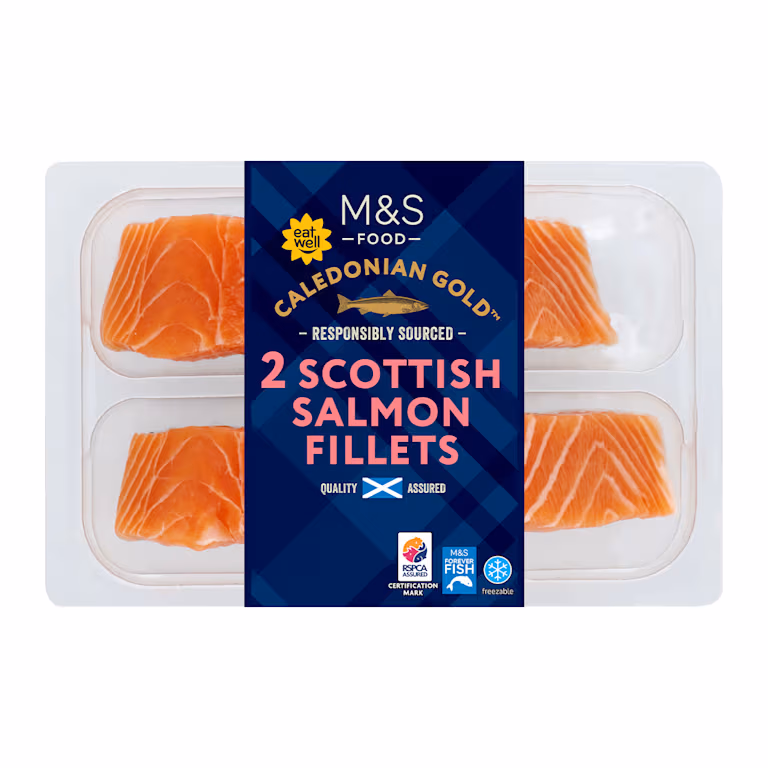 M&S 2 Caledonian Gold Scottish Salmon Fillets