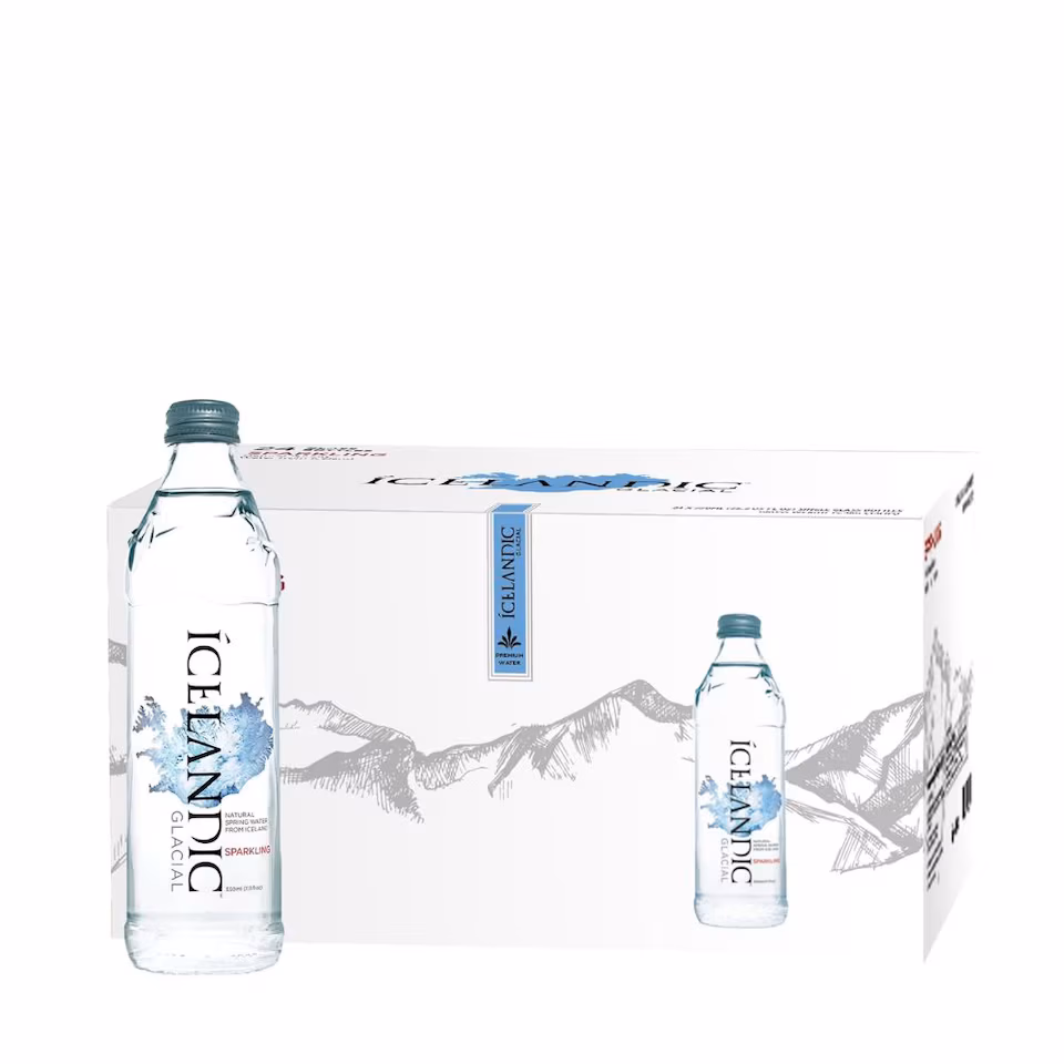 Icelandic Glacial Sparkling Water 24 x 330ml
