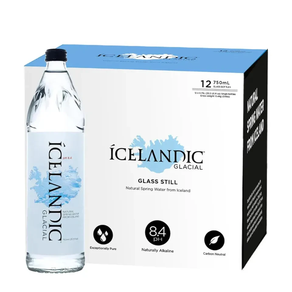 Icelandic Glacial Still Water Glass Bottle 12 x 750ml