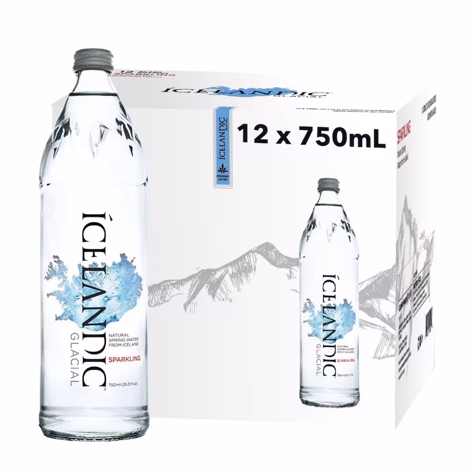 Icelandic Glacial Sparkling Water 12 x 750ml