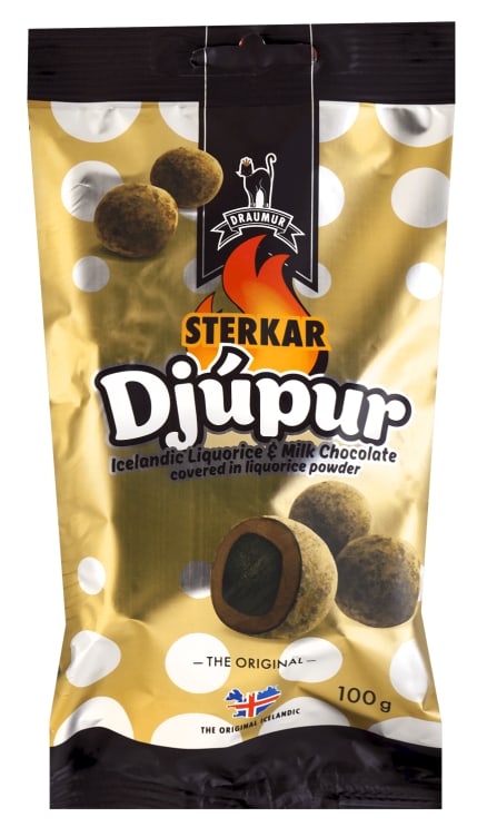 Djupur Lakriskuler Sterkar 100g Draumur