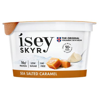 Isey Skyr Sea Salted Caramel Icelandic High Protein Fat Free Yogurt
