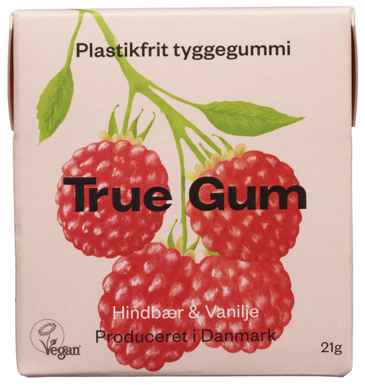 True Gum Bringebær&Vanilje 21g
