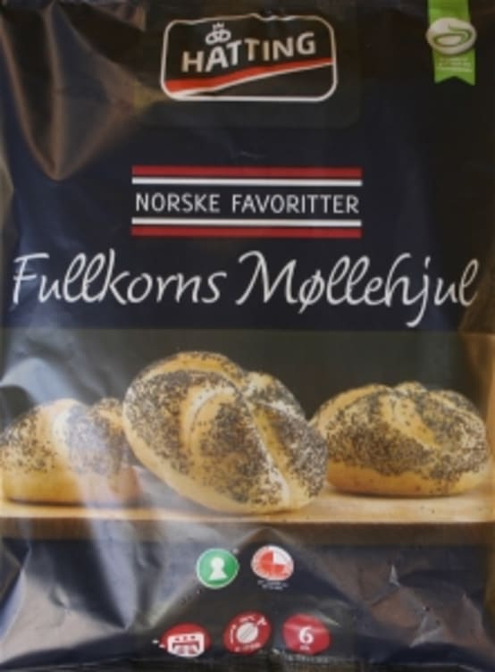 Møllehjul Fullkorn 6stk 420g Hatting