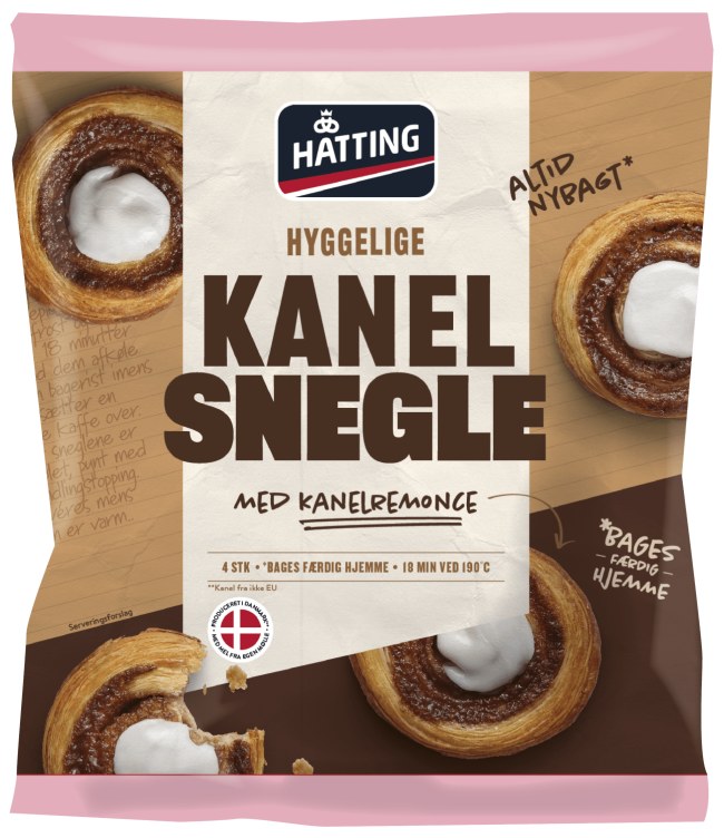 Kanelsnegle 340g Hatting