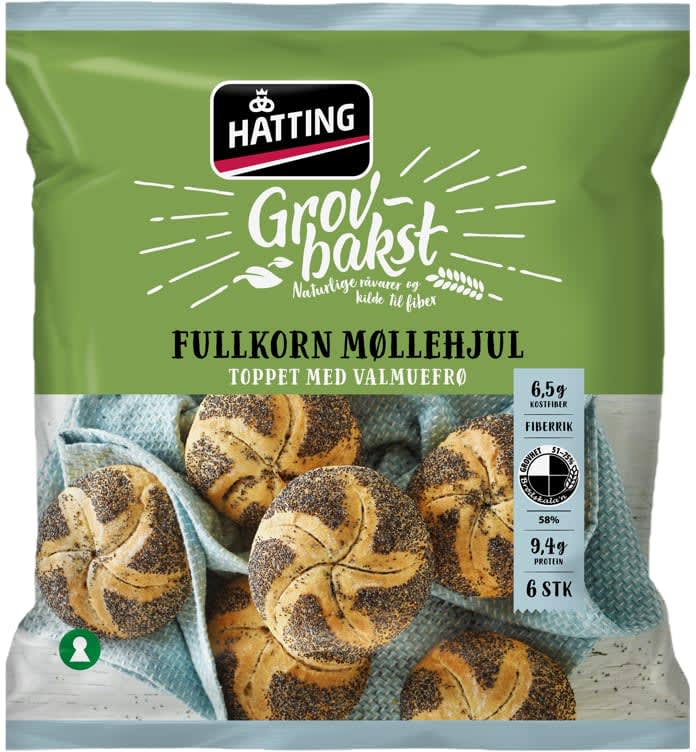 Møllehjul Fullkorn 420g Hatting