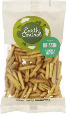 Earth Control Grissini med Hvitløk 80g