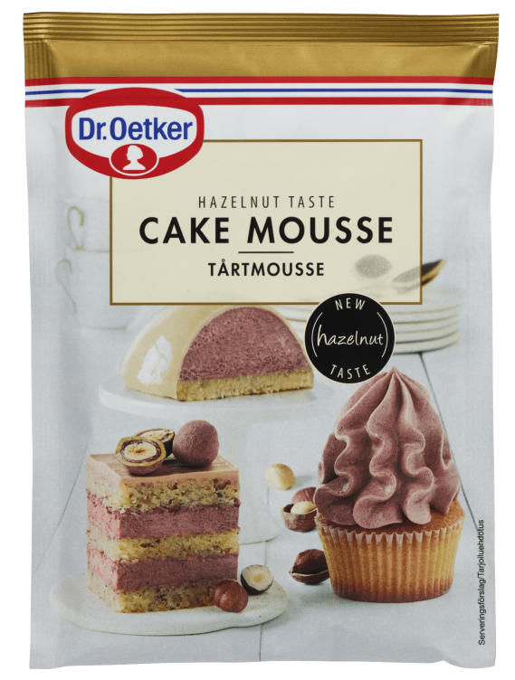 Kakemousse Hasselnøtt 120g Dr.Oetker