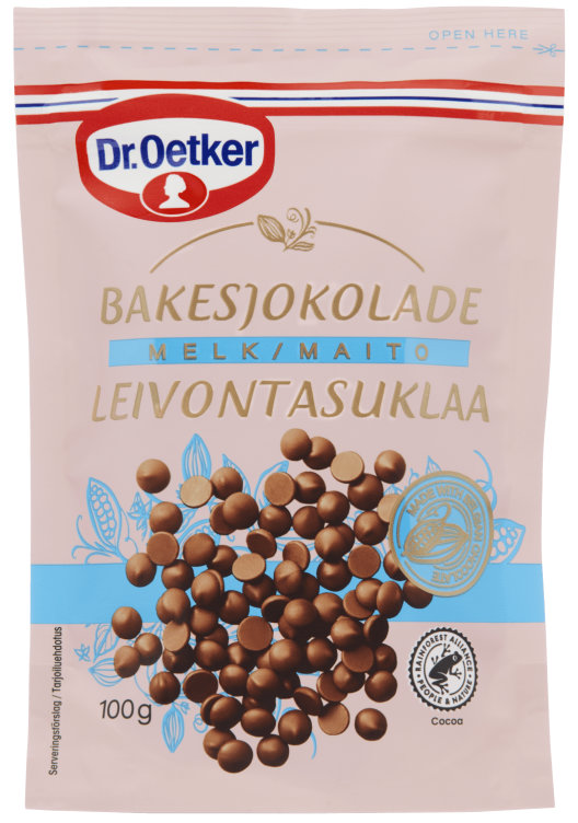 Bakesjokolade Lys 100g Dr.Oetker