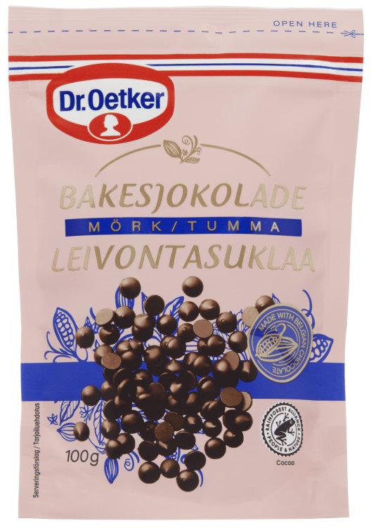 Bakesjokolade Mørk 100g Dr.Oetker
