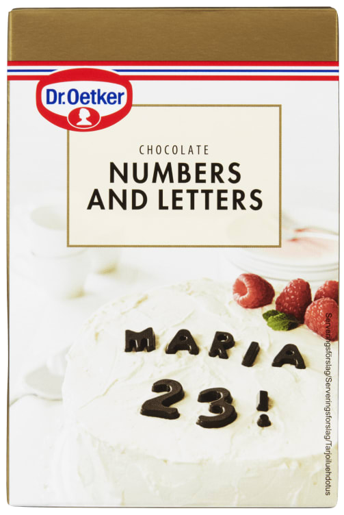 Tall og Bokstaver 60g Dr.Oetker