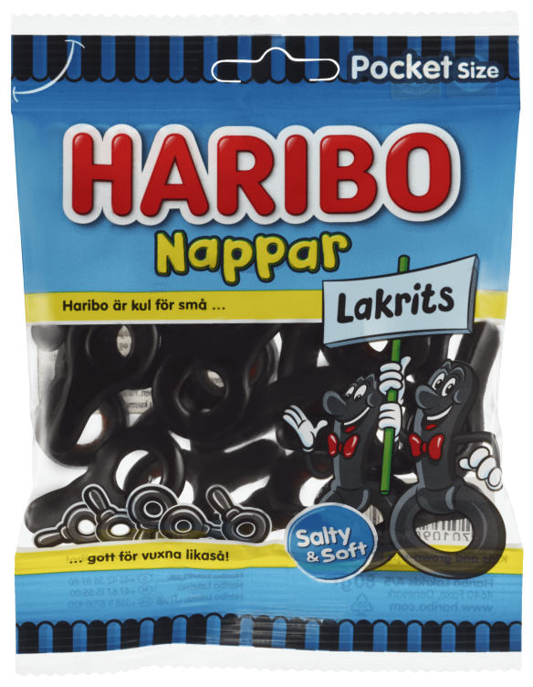 Nappar Lakris 80g Haribo