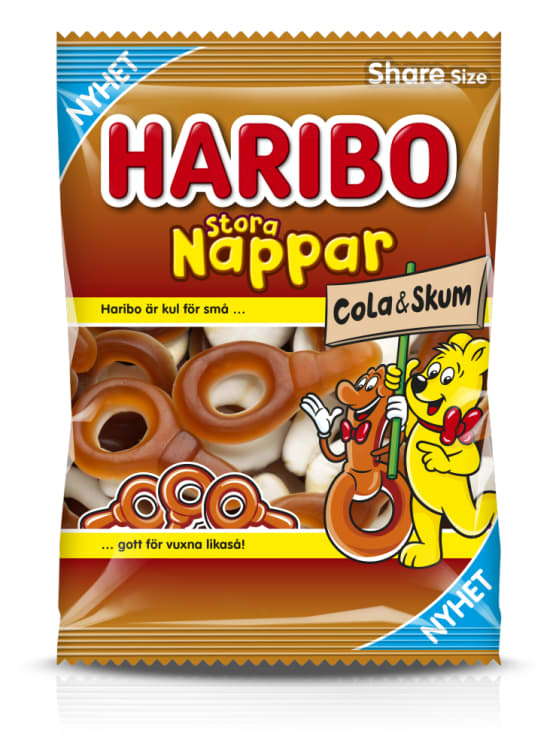 Nappar Cola&Skum 170g Haribo